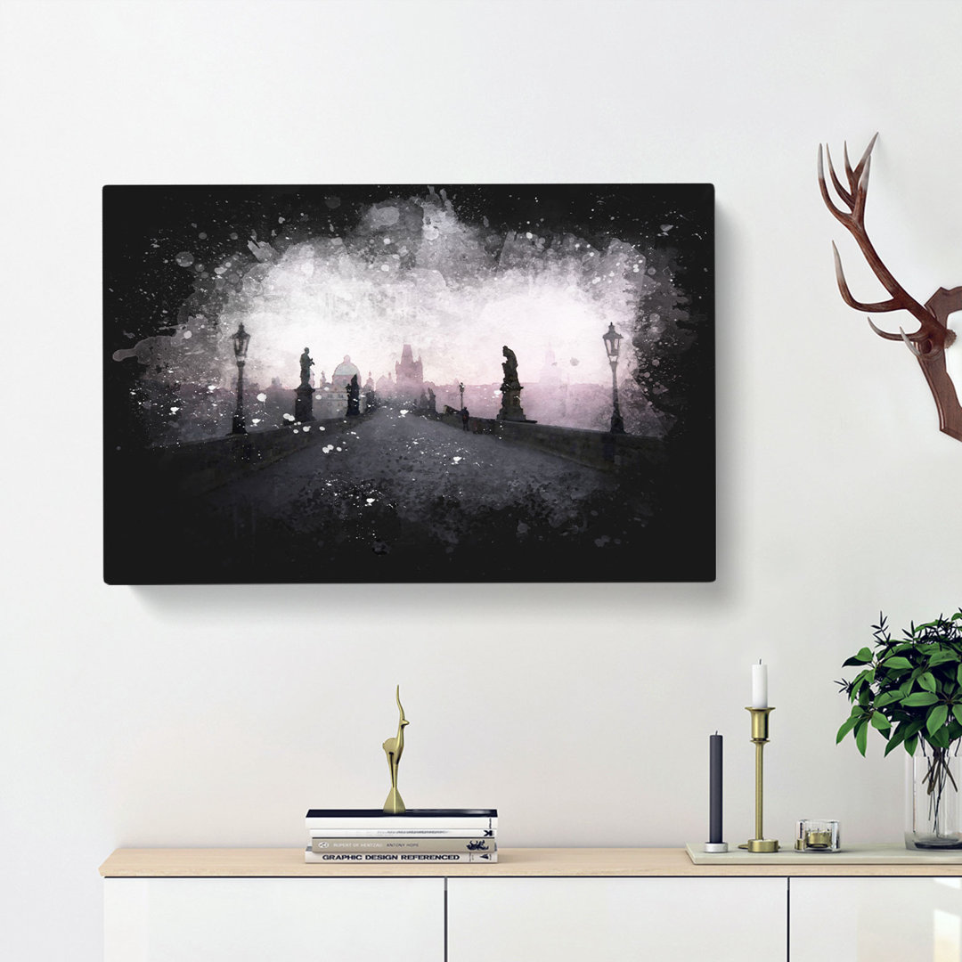 Charles Bridge In Prague - Wrapped Canvas