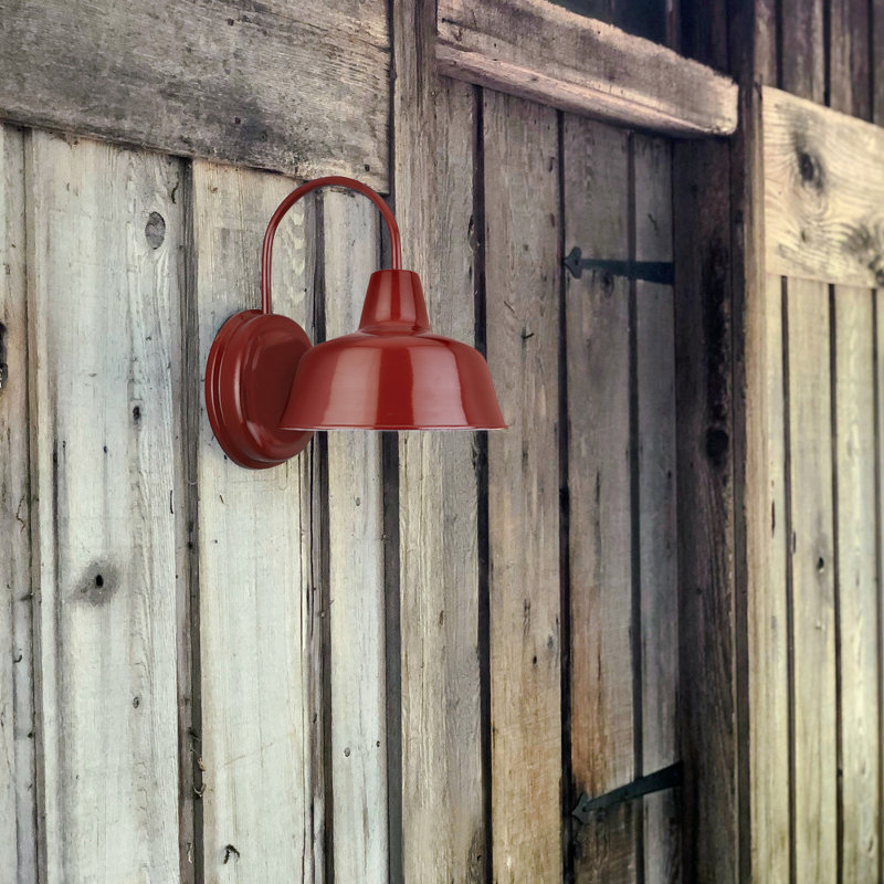Jaklynn Wall Light, 11" H x 8.38" W x 10.5" D, Rustic Red