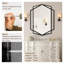 Miroir de salle de bain Hexagonal-513109972