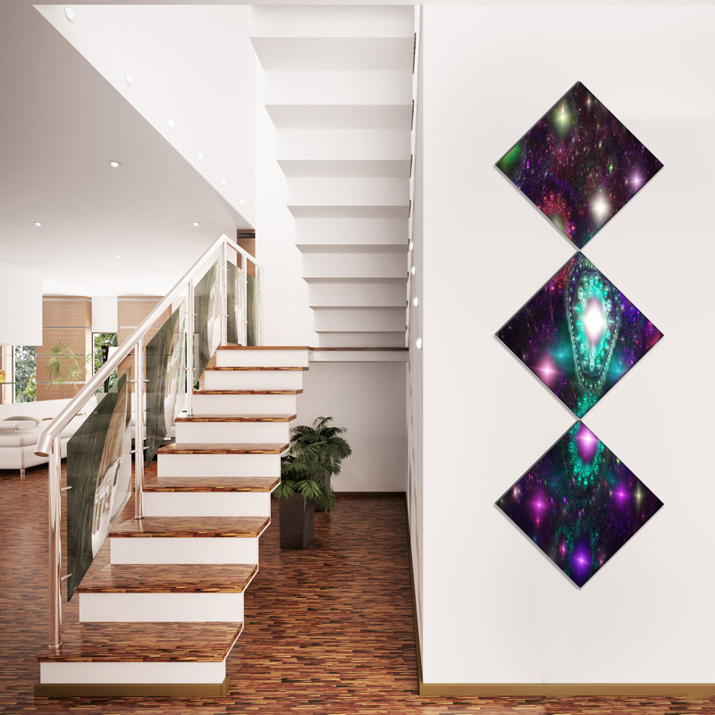 "far brillante space, galaxie" , impression à multiples images sur toile