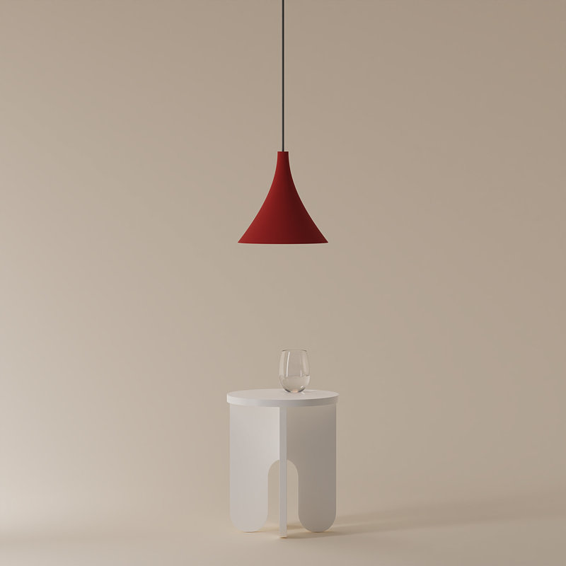 Gota Pendant Light, Canyon, Black, 14" H x 9.84" W x 9.84" D