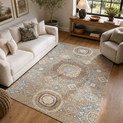 Tapis traditionnel lavable à la machine Premium