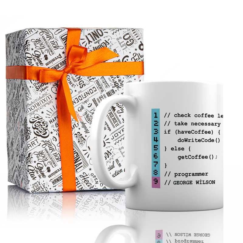 Porcelain Coffee Mug, Yes