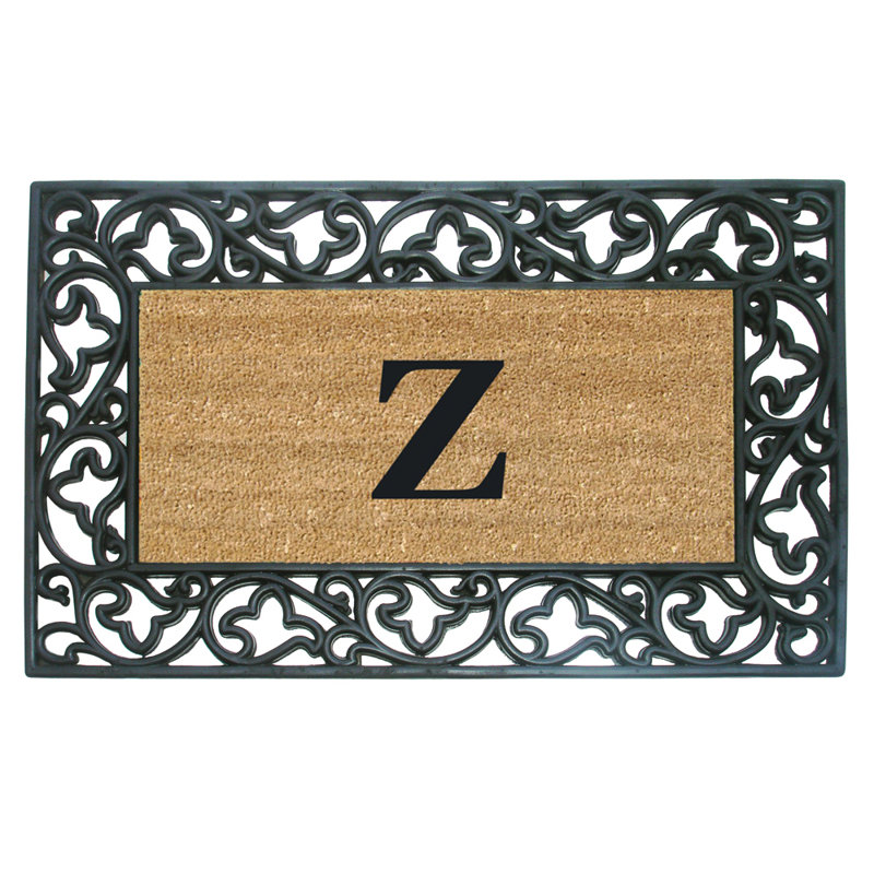 Tapis de porte d'extérieur antidérapant 36 po x 23 po Ripon, Z