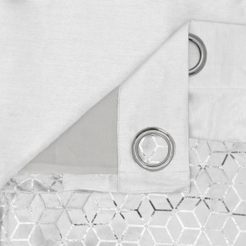 Sidman Curtain, White, 66cm Width x 72cm Drop