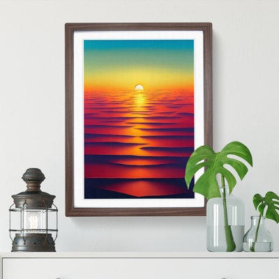 Special Ocean Sunset - Single Picture Frame Painting