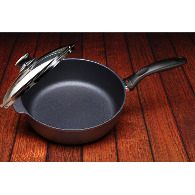 Non Stick Aluminum Saute Pan with Lid, 3.8-qt.
