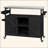 Kitchen Island, Rolling Bar Cart & Storage Cabinet, Farmhouse Solid Wood Outdoor Grill Table With Stainless Steel Top, Spice Rack , Towel Rack For Kitchen & Barbecue