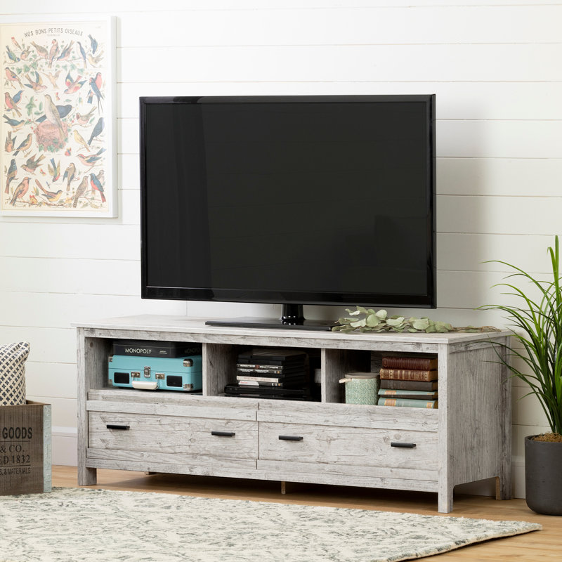 Exhibit TV Stand for TVs up to 65", Gray Oak