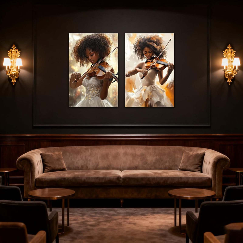2 Piece Wrapped Canvas Print, 40 cm H x 30 cm W