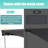 Canopee Electric Retractable Patio Awning with Protective Case Remote Control, Grey-99214329