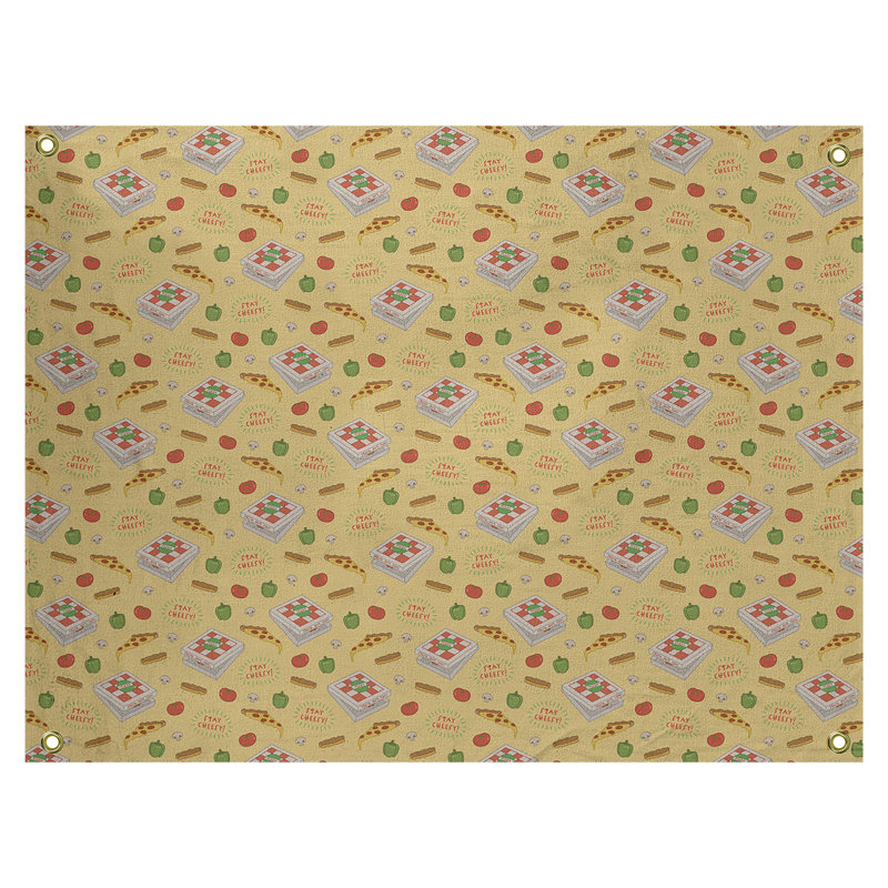Tapisserie elizabeth pizza par katelyn Kitterman, H 91 po x l 107,5 po, Intérieur
