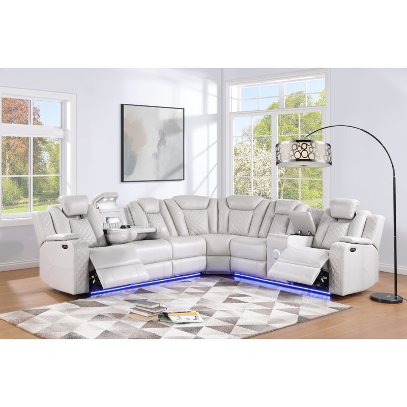 Canapé modulaire inclinable 3 pièces Hawthorne