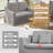 51'' Modern Country-style Slipcovered Loveseat Sofa-1131675699