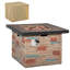 Table de foyer d'extérieur au gaz propane 32 pouces Outsunny
