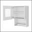 Armoire murale de cuisine avec porte vitrée Nolan pour rangement moderne et peu encombrant