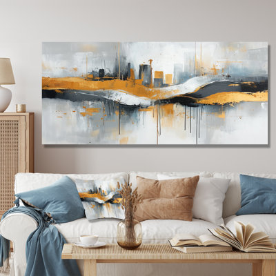 «Bold Minimalisme Cityscape Horizion I», art mural paysage urbain