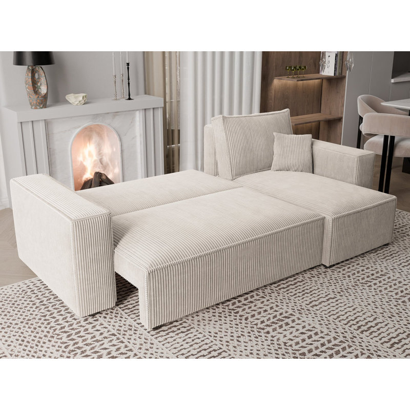 Sahur 4 Seater Sofa Bed, Cream