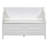 Rustic Solid Wood Entryway Storage Bench with Safety Hinge and Beige Cushion-1572780948