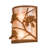 Rustic Lodge Flush Mounted Sconce