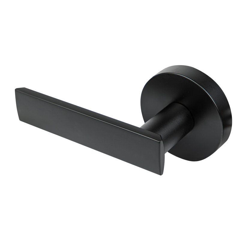 Levier de porte de passage Nero, Noir mat