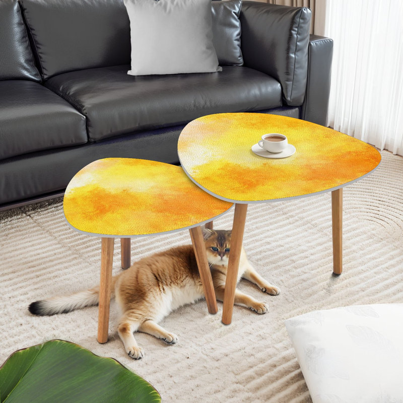Ensemble de 2 tables gigognes Triangle Nesting