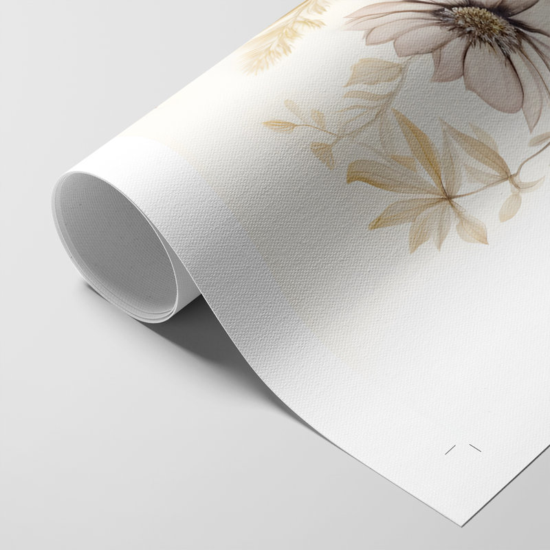 Imprimé floral rétro CCxxxv - impression sur toile seulement - non encadrée, H 36 po x l 24 po