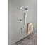 Shower System With Shower Head, Hand Shower, Slide Bar,, Shower Arm, Hose, Valve Trim, And Lever Handles