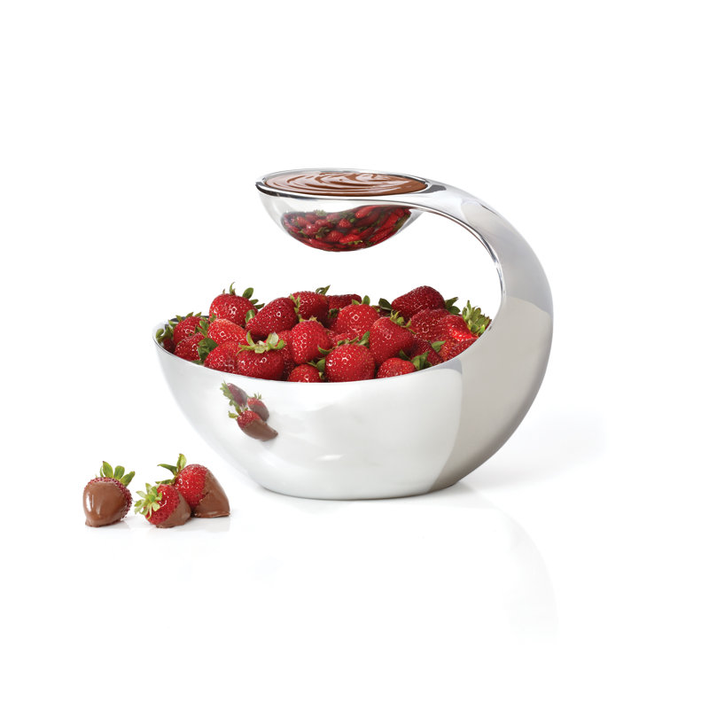 Nambe Scoop Server, 8" H x 11" W x 11" D
