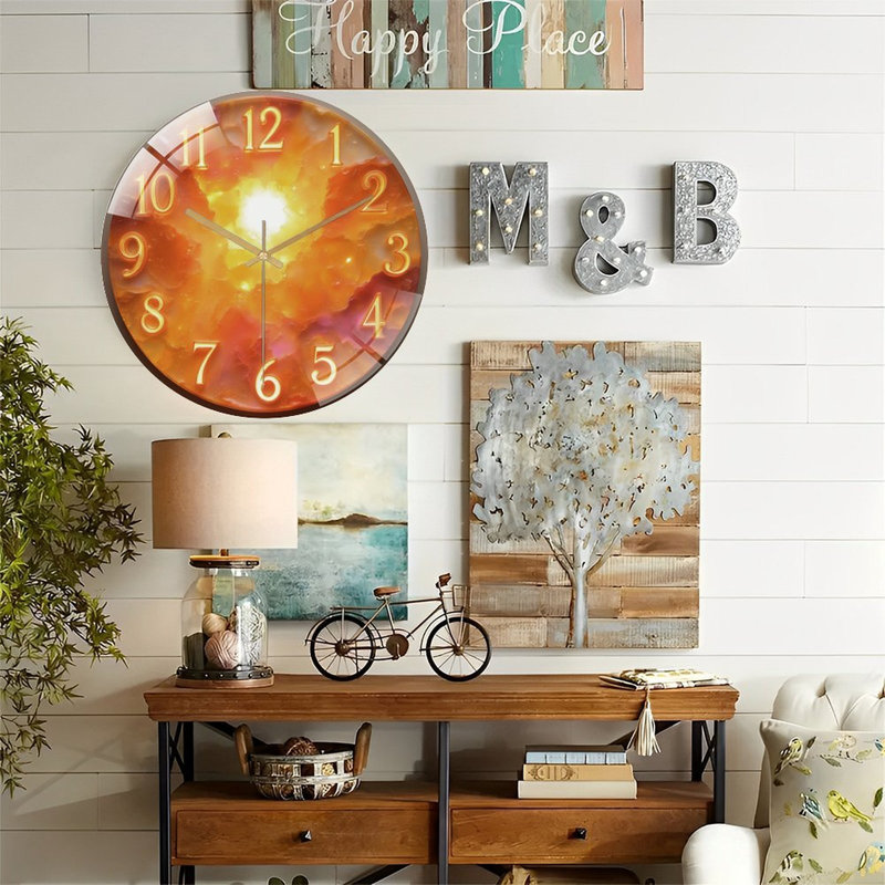 Horloge murale 12 po Golden