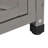 Rectangular Wood Outdoor Console & Buffet Table with Storage Cabinet
