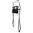 USTECH Luggage Rack-Single Tier with Highback-DIY-Pack of 1
