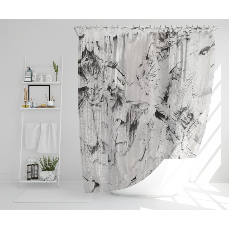 Dimple Polyester Shower Curtain Set