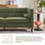 Canapé 78 po à accoudoirs carrés Mid-Century-609161443