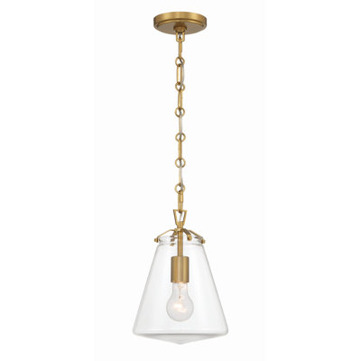Blair Single Light Glass Dimmable Pendant