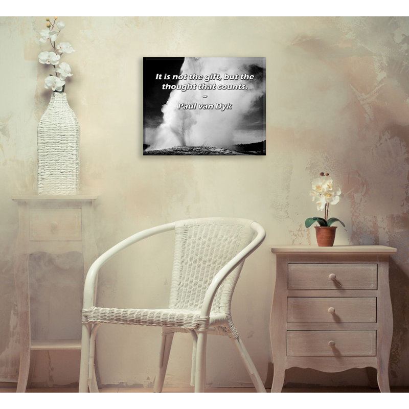 «Artsy Quote» par Paul van Dyk, toile tendue avec châssis, H 13 po x l 18 po