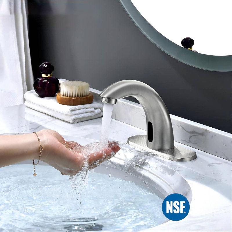 Touchless Bathroom Sink Faucet - Automatic Motion Sensor Restroom Toilet Faucet 