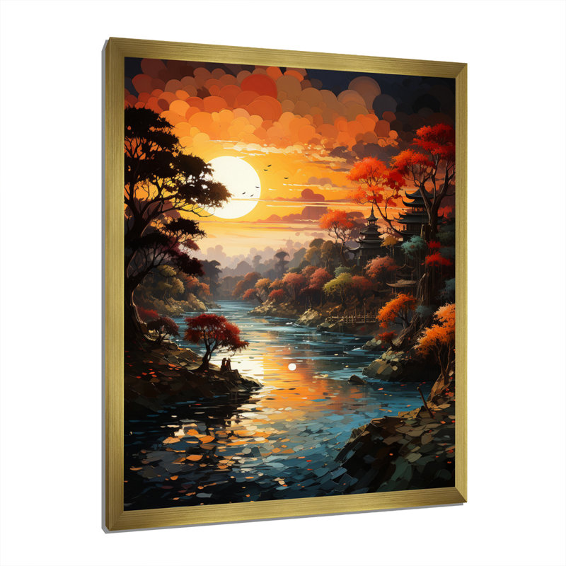 Trapeza Hinduisim Hindu Divinity This II, reproduction d'art sur toile, H 32 po x l 16 po x P 1 po, Encadrement doré