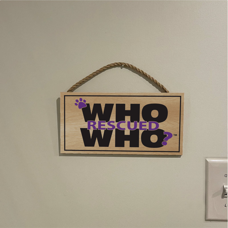 Panneau «Who Rescued Who»