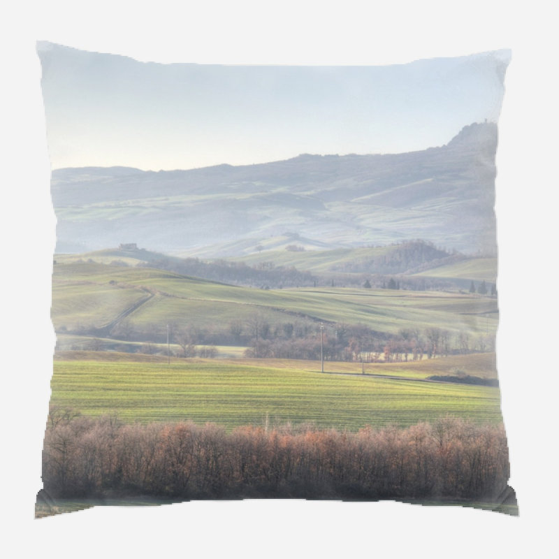 Coussin décoratif Flovilla, Microsuède, Intérieur