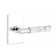 Emtek Select Passage Leverset, Modern Rectangular Rosette, T-Bar Stem, Light Terrazzo Handle, RH
