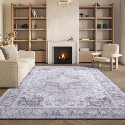Tapis oriental performance lavable en machine Maelina