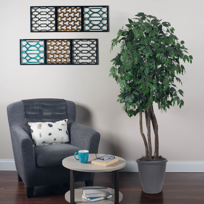 72'' Faux Tree in Wicker/Rattan Basket