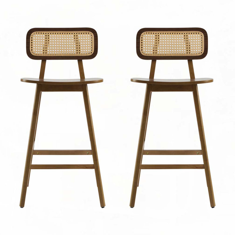 Tabouret de bar en bois, Noyer