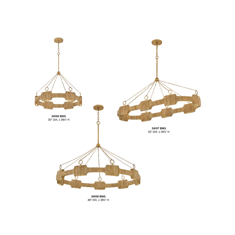 Hinkley Raffi LED Chandelier, 36.5" H x 52" W x 52" D