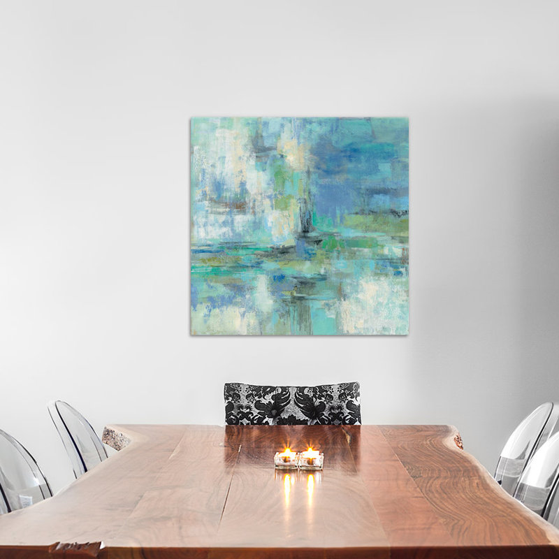 « matinée port », reproduction d’art sur toile tendue, H 26 po x l 26 po x P 1,5 po