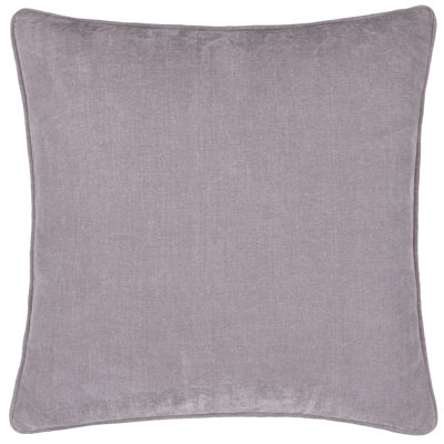 Heavy Chenille Purple Square Cushion