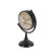 Rustic Analog Metal Tabletop Clock in Brown/Black/Beige