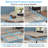 Bedias Set of 2 Twin Upholstered Platform Bed, Velvet Bed Frame with Vertical Channel Adjustable Headboard, Wooden Slats Support, No Box Spring Needed, Noise Free, Light Blue-368812031
