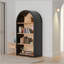 Bibliothèque arquée à 4 niveaux, bibliothèque arquée avec tablettes de rangement